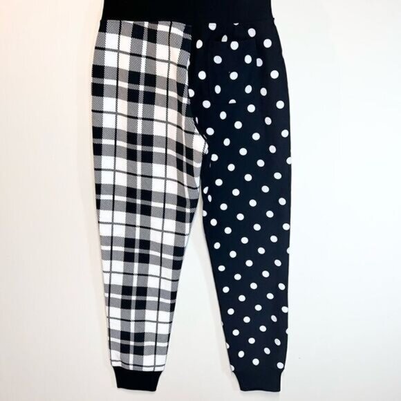 NWOT Champion Fleece Lined Winter Tights sweatpants Polka Dot Check Women s Sz S - Picture 3 of 8